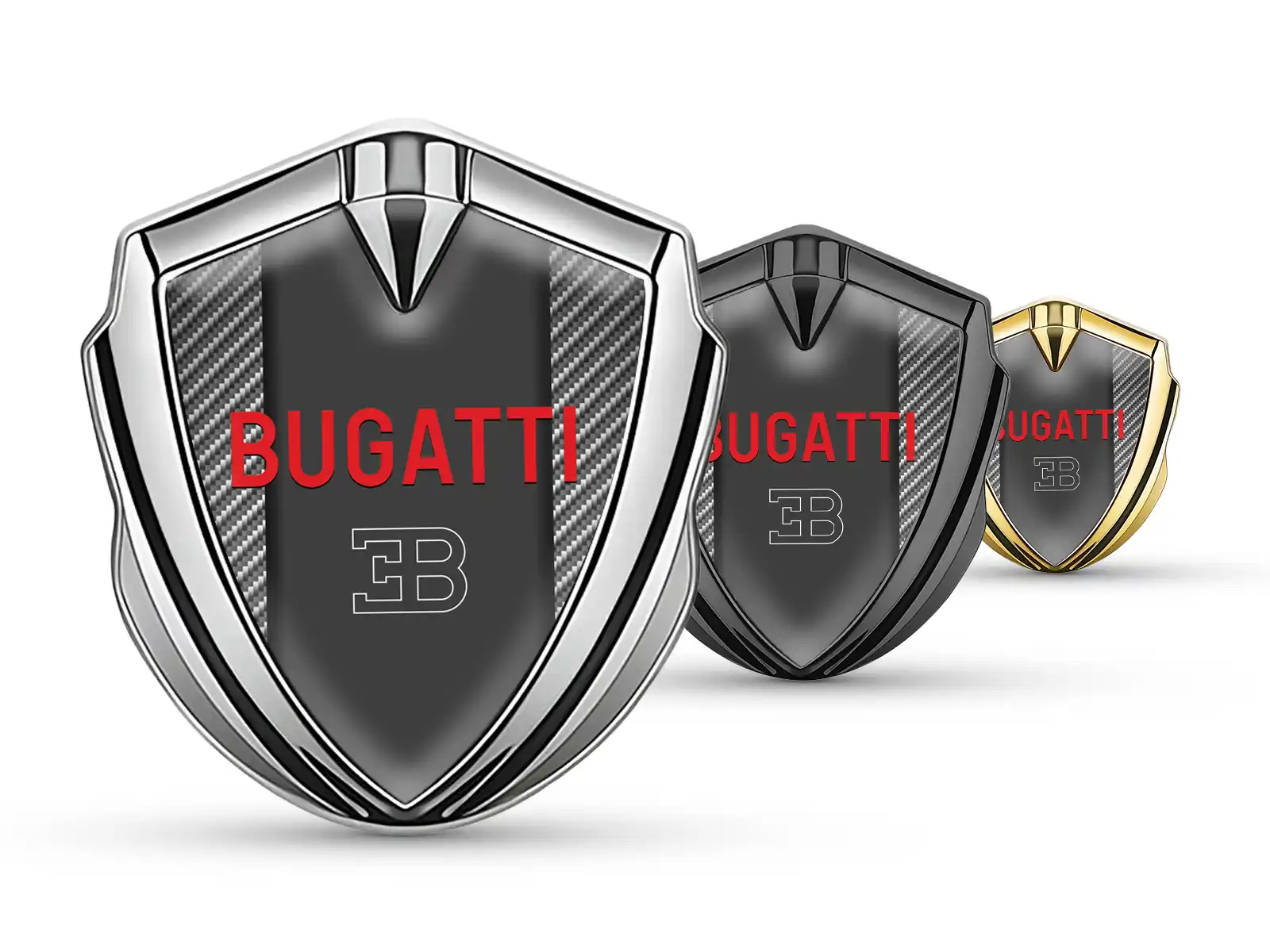 Bugatti Metall Emblem Abzeichen Luxus Design Legierung